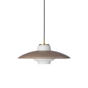 Lampadario Shade in Opale Nordico Caldo, Marrone Nocciola