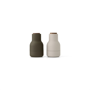 Audo Bottle Grinder Piccolo Set da 2 Caccia Verde/ Beige/noce