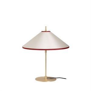 Edgeform Tafta Lampada da Tavolo Rosso/Off-White