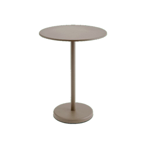 Tavolo da Giardino Muuto Linear Steel Café 70x95 Taupe