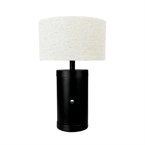 Lampada da Tavolo A LED Dyberg Larsen Mellow, Nero/naturale