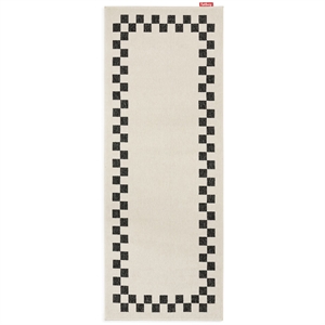 Tappeto Fatboy Carpretty Catwalk Check 80x200 cm Antracite/ Crema
