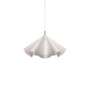 Moebe Sinuate Lampadario Medium Bianco/ Ottone