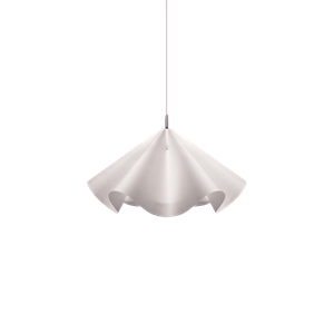 Moebe Sinuate Lampadario Medium Bianco/Acciaio inossidabile
