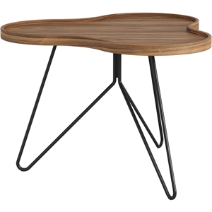 Tavolino da Caffè Swedese Flower Mono 66x45 Nero/ Noce