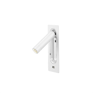 Applique Marset Ledtube con USB , Bianco