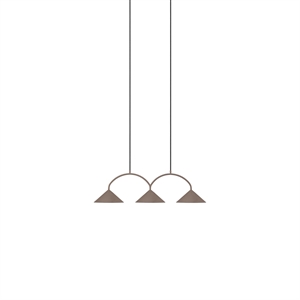 Globen Lighting Curve 3 Lampadario Mocha