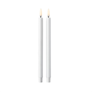 Candele LED STOFF Nagel di Uyuni Lighting 2 Pezzi Bianco