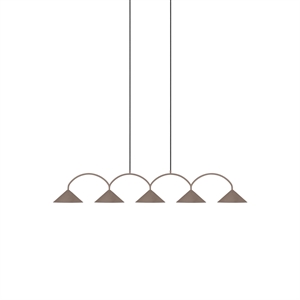 Globen Lighting Curve 5 Lampadario Mocha