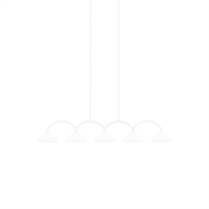 Globen Lighting Curve 5 Lampadario Bianco