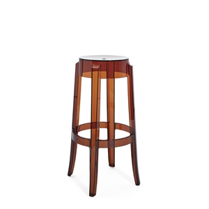 Sgabello Bar Kartell Charles Ghost H75 Ambra