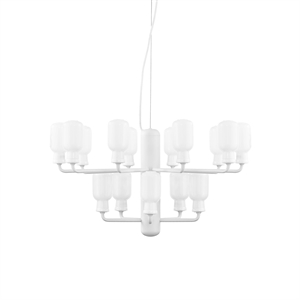 Normann Copenhagen Amp Lampadario Piccolo Bianco E Bianco