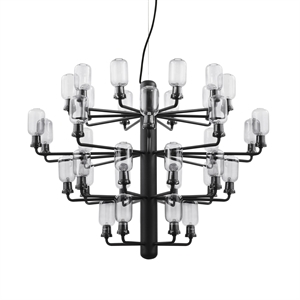 Normann Copenhagen Amp Lampadario Grande Nero E Opaco