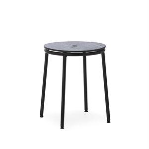 Normann Copenhagen Circa Sgabello Nero/ Quercia Nero