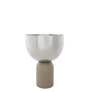 AYTM TORUS Vaso da Fiori 17 cm Argento/Tortora