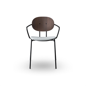 Sibast Furniture Piet Hein Sedia da Pranzo Nero con Braccioli Noce e Remix 123