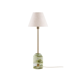 Globen Lighting Gino Lampada da Tavolo 20 in Marmo Verde Chiaro