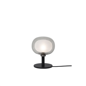 Lampada da tavolo TOOY Nabila 552.32L, Nero/ Cromo Nero/ vetro fumé