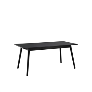 FDB Furniture C35B Tavolo da Pranzo 160 cm Nero Nero