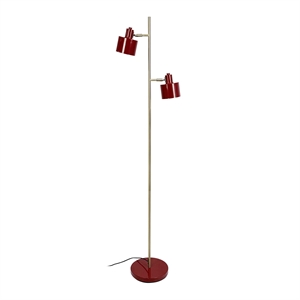 Lampada da Terra Dyberg Larsen Ocean Rosso Scuro/ Ottone