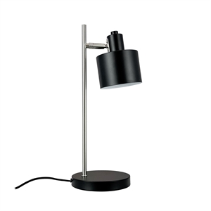 Lampada da Tavolo Dyberg Larsen Ocean Nero/ Acciaio Spazzolato