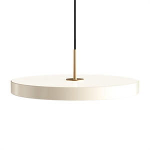 Umage Asteria Lampadario Bianco Perla con Ottone Superiore in Ottone