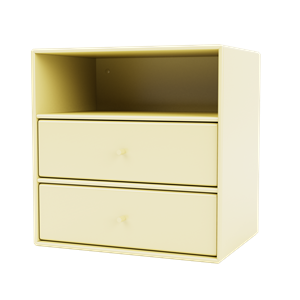 Libreria Montana Mini 1006 con 2 Cassetti Camomilla