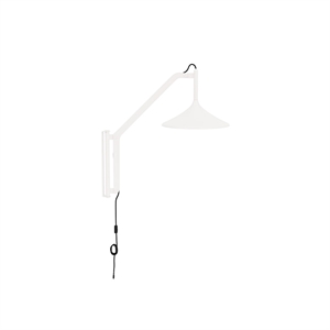 Applique FDB Furniture U18 Hasle, colore bianco ostrica.