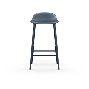 Sgabello da Bar Normann Copenhagen Form H65 cm Blu/ Acciaio