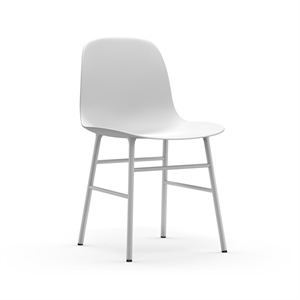 Sedia da Pranzo Normann Copenhagen Form Bianco/ Acciaio Bianco