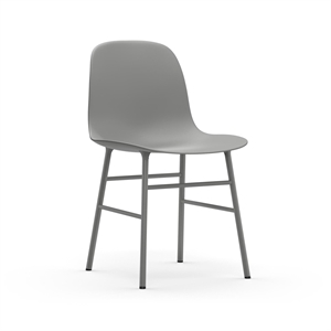 Sedia da Pranzo Normann Copenhagen Form Grigio/ Acciaio Grigio