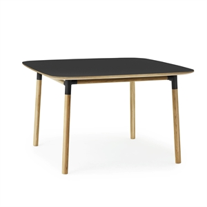 Tavolo da Pranzo Form Normann Copenhagen 120 x 120 cm Nero/Rovere