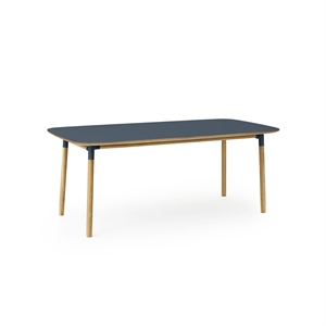 Tavolo da Pranzo Form Normann Copenhagen 95 x 200 cm Blu/quercia