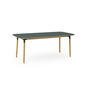 Tavolo da Pranzo Form Normann Copenhagen 95 x 200 cm Verde/ Quercia