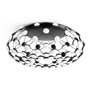 Plafoniera Luceplan Mesh Ø72 Nero