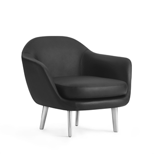 Poltrona Normann Copenhagen Sum Alluminio/ Nero Nera