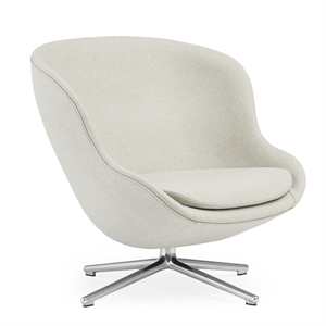 Normann Copenhagen Hyg Poltrona con Struttura Girevole Bassa Alluminio/ Sabbia MLF20