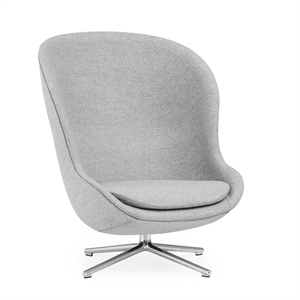 Normann Copenhagen Hyg Poltroncina con Struttura Girevole Alta Alluminio/ Grigio LDS16