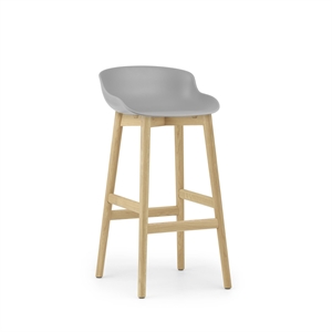 Normann Copenhagen Hyg Sgabello da Bar H75 Rovere/ Grigio