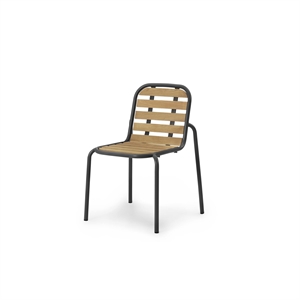 Sedia da Esterno Normann Copenhagen Vig Nero/Robinia