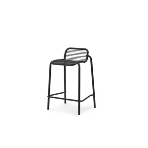 Sgabello da Bar Normann Copenhagen Vig H65 cm Nero