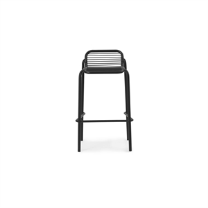 Normann Copenhagen Vig Sgabello da Bar H75 Nero