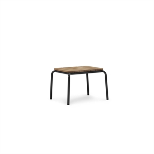 Tavolino Normann Copenhagen Vig 55 x 45 cm Nero/Robinia