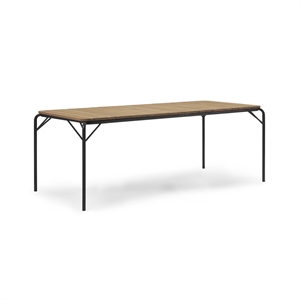 Normann Copenhagen Vig Tavolo da Pranzo 90 x 200 cm Nero/Robinia