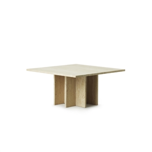 Tavolino Normann Copenhagen Edge Grande in Travertino