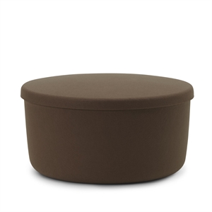 Normann Copenhagen Pouf Portaoggetti in Cuoio Grande Marrone