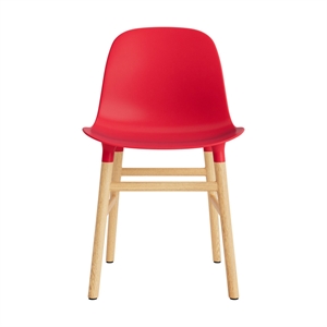 Sedia da Pranzo Normann Copenhagen Form Rosso Brillante/quercia