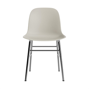 Sedia da Pranzo Normann Copenhagen Form Grigio Chiaro/ Cromo