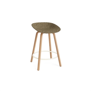 Normann Copenhagen Sgabello da Bar Opaco 65 cm Faggio/ Crema/Alga Marina