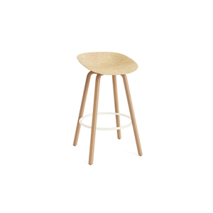 Normann Copenhagen Sgabello da Bar Opaco 75 cm Faggio/ Crema/Canapa